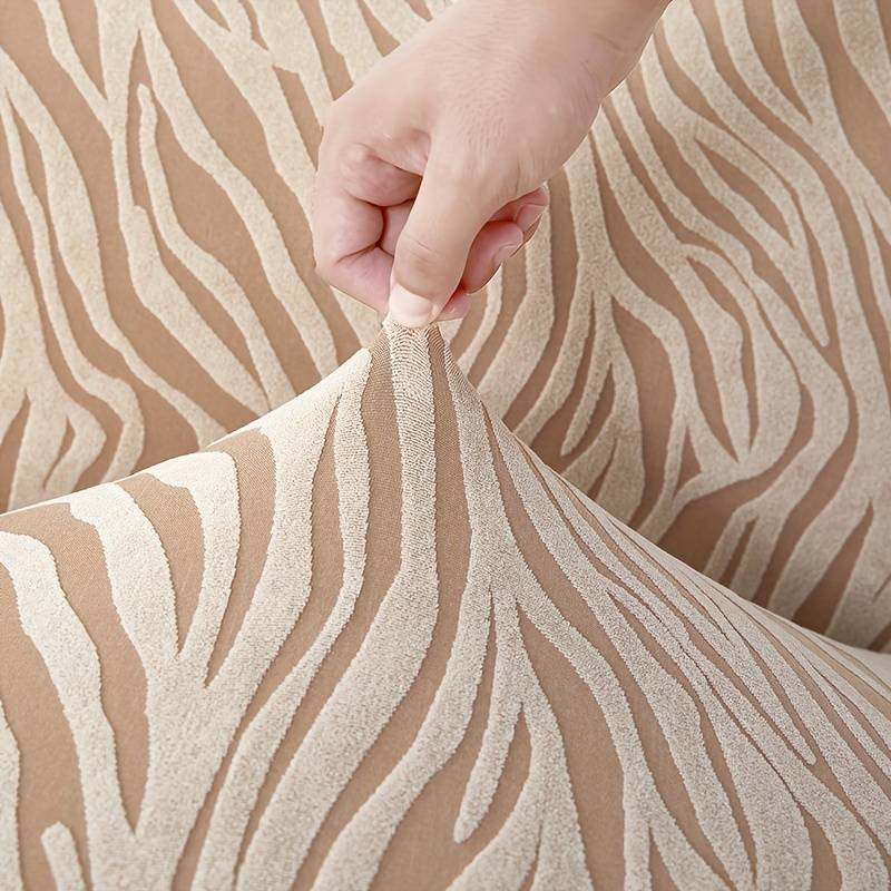 ZEBRA Pattern Velvet Dinning Chair Covers