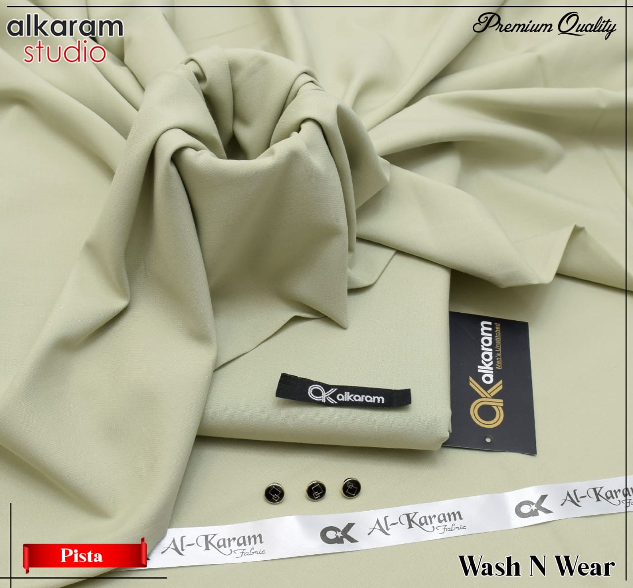 Al Karam Wash & Wear Quality 100% Gurranteed Fabric