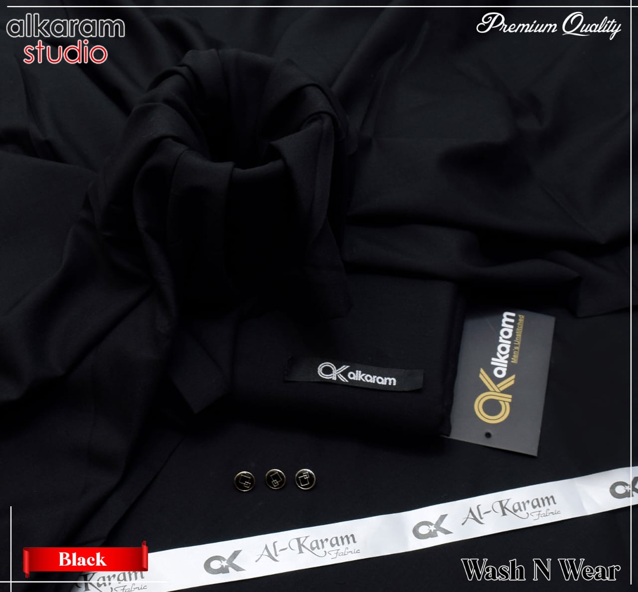 Al Karam Wash & Wear Quality 100% Gurranteed Fabric