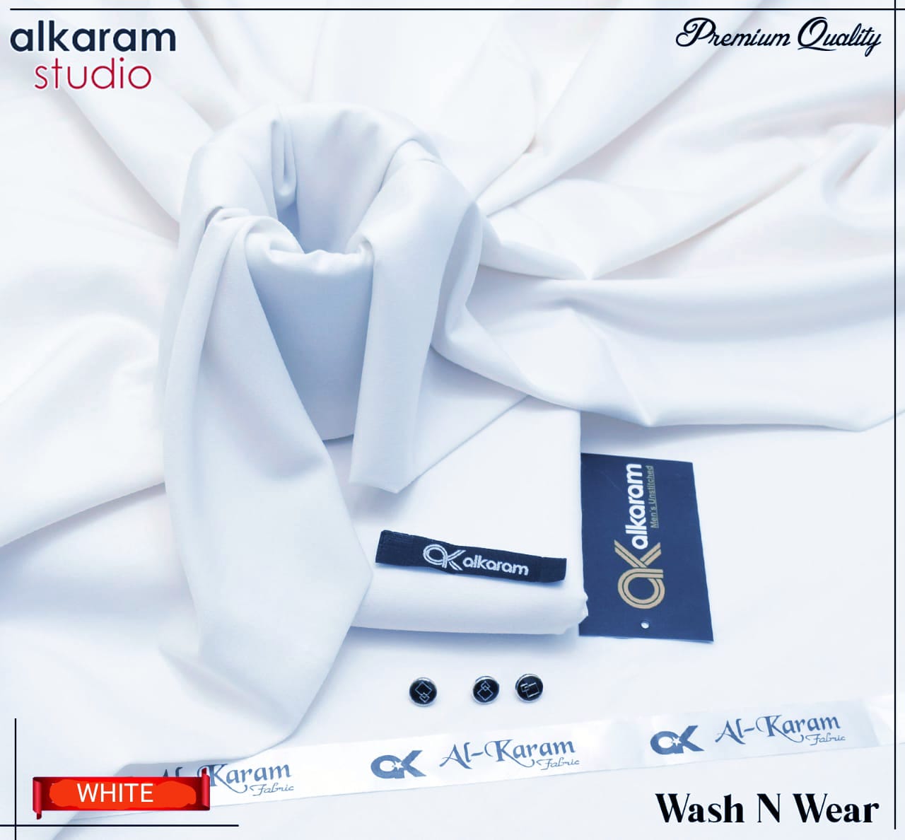 Al Karam Wash & Wear Quality 100% Gurranteed Fabric