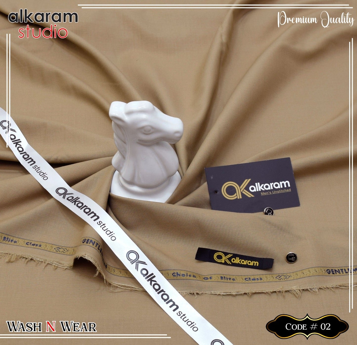Al Karam Wash & Wear Quality 100% Gurranteed Fabric