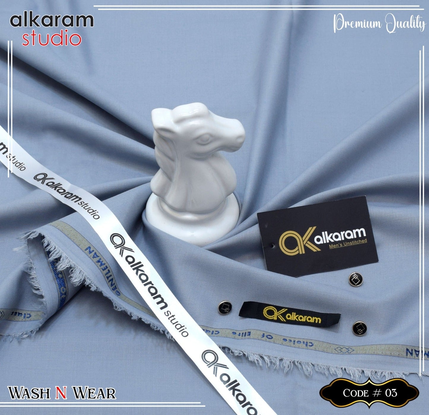 Al Karam Wash & Wear Quality 100% Gurranteed Fabric