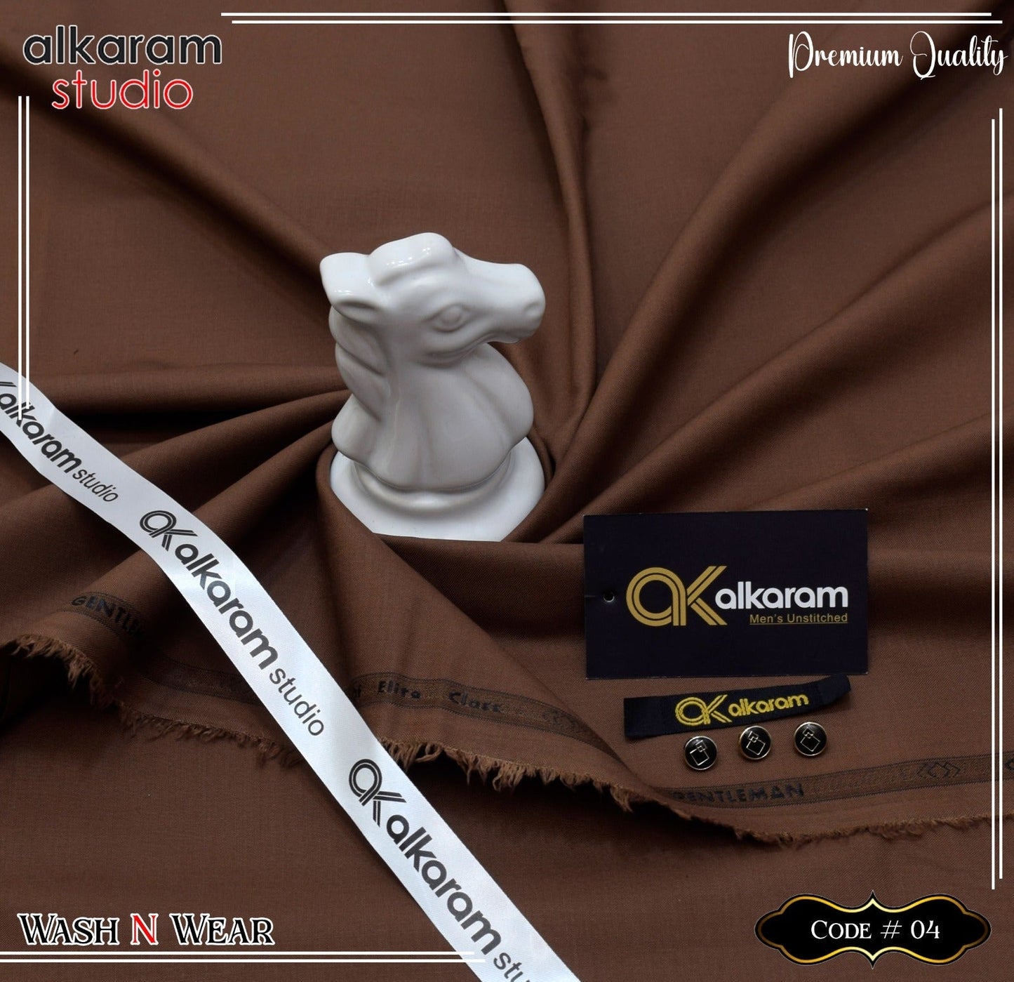 Al Karam Wash & Wear Quality 100% Gurranteed Fabric