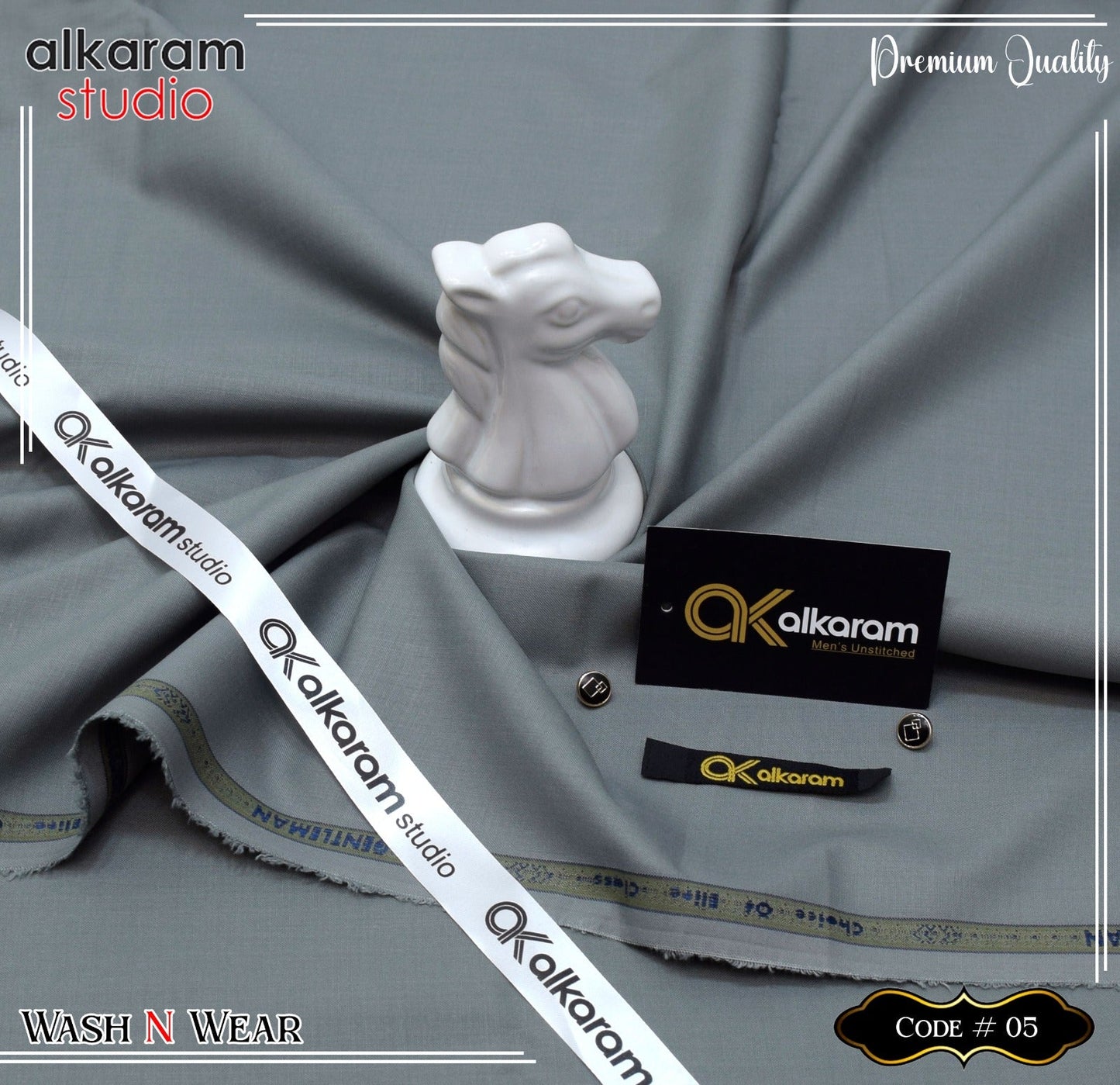 Al Karam Wash & Wear Quality 100% Gurranteed Fabric