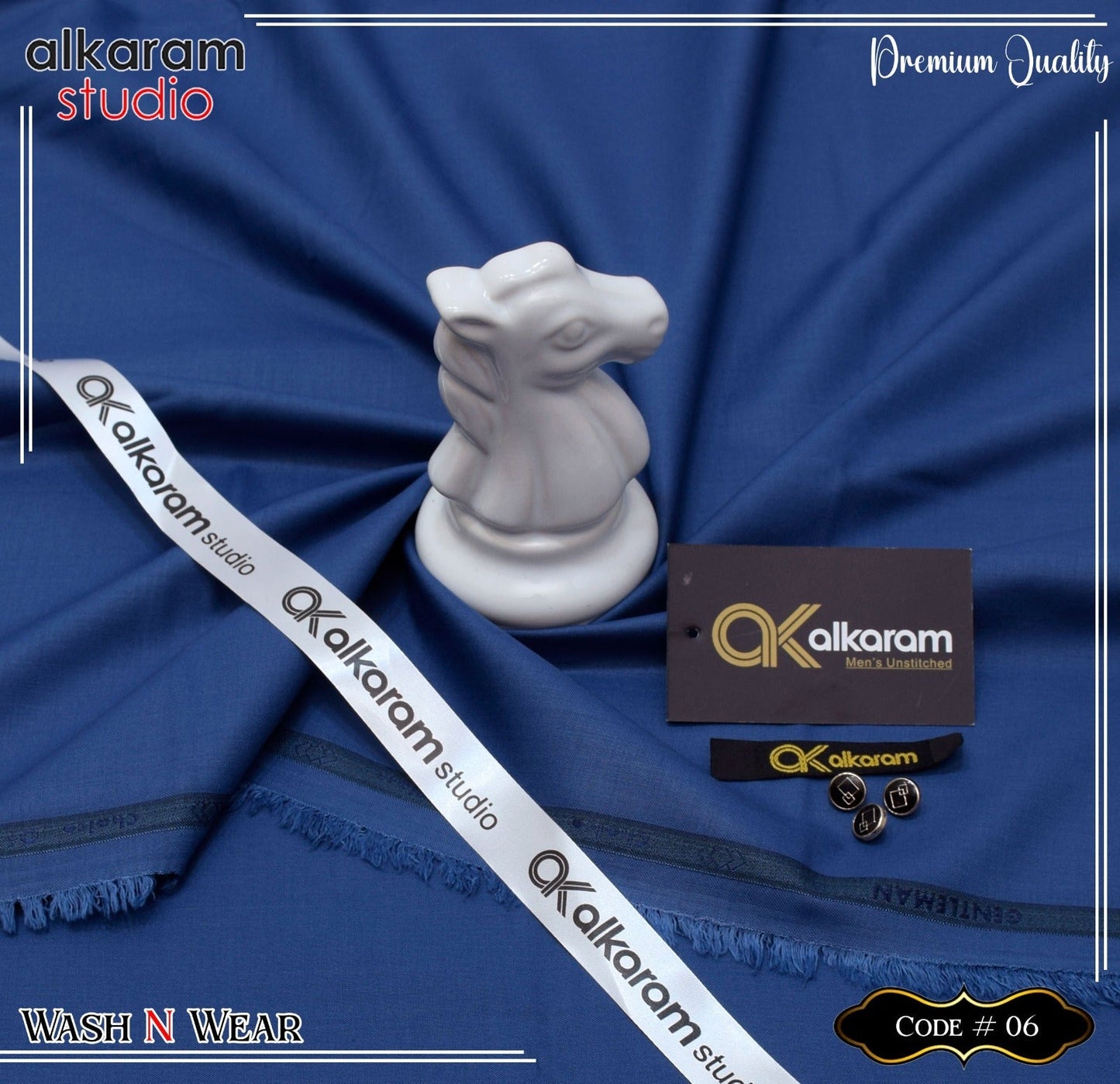 Al Karam Wash & Wear Quality 100% Gurranteed Fabric
