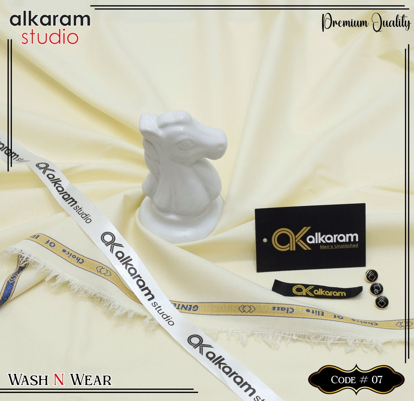 Al Karam Wash & Wear Quality 100% Gurranteed Fabric