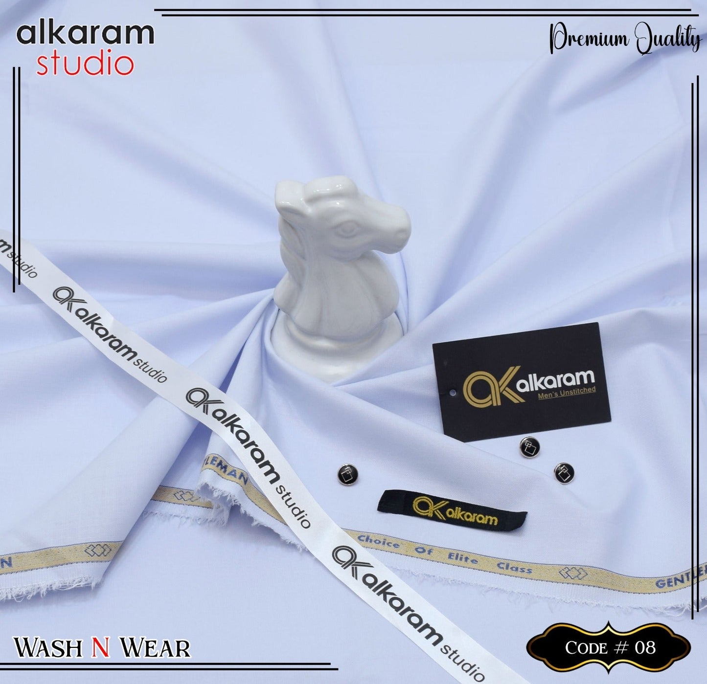 Al Karam Wash & Wear Quality 100% Gurranteed Fabric