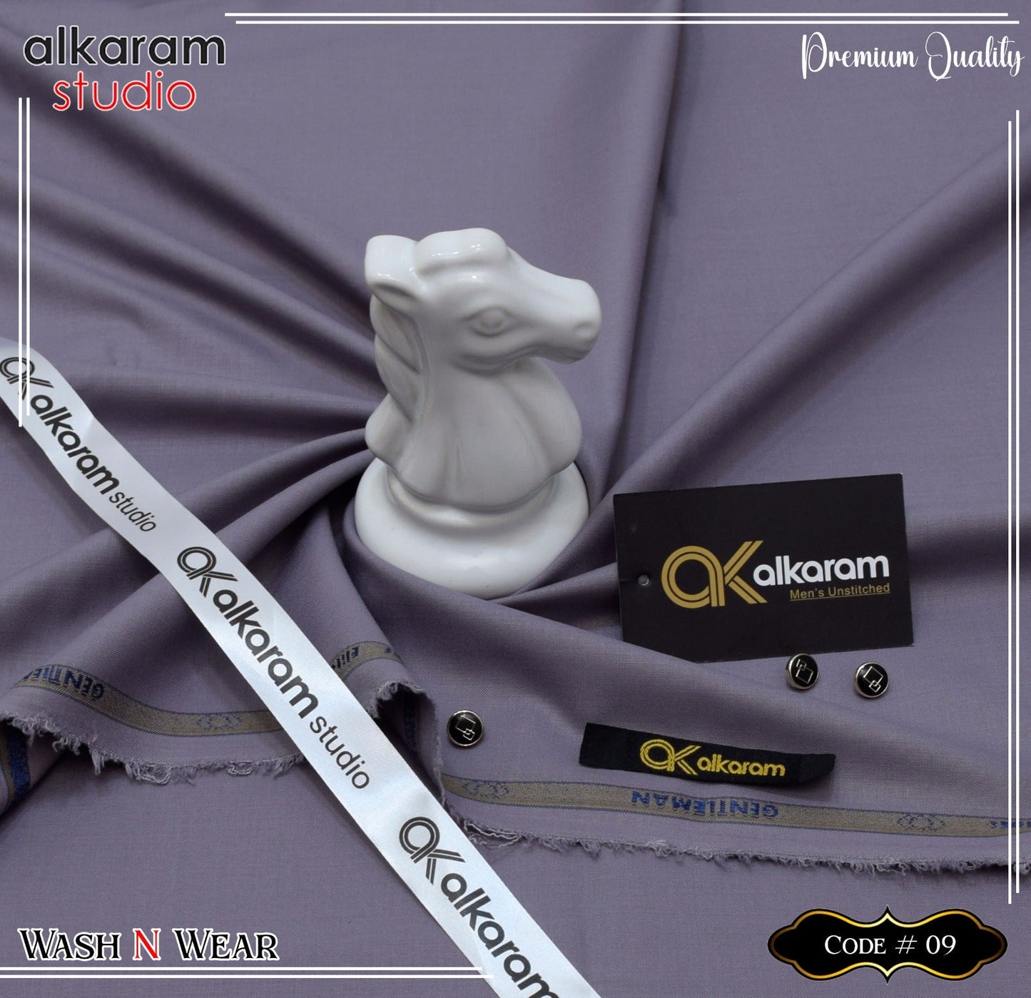 Al Karam Wash & Wear Quality 100% Gurranteed Fabric