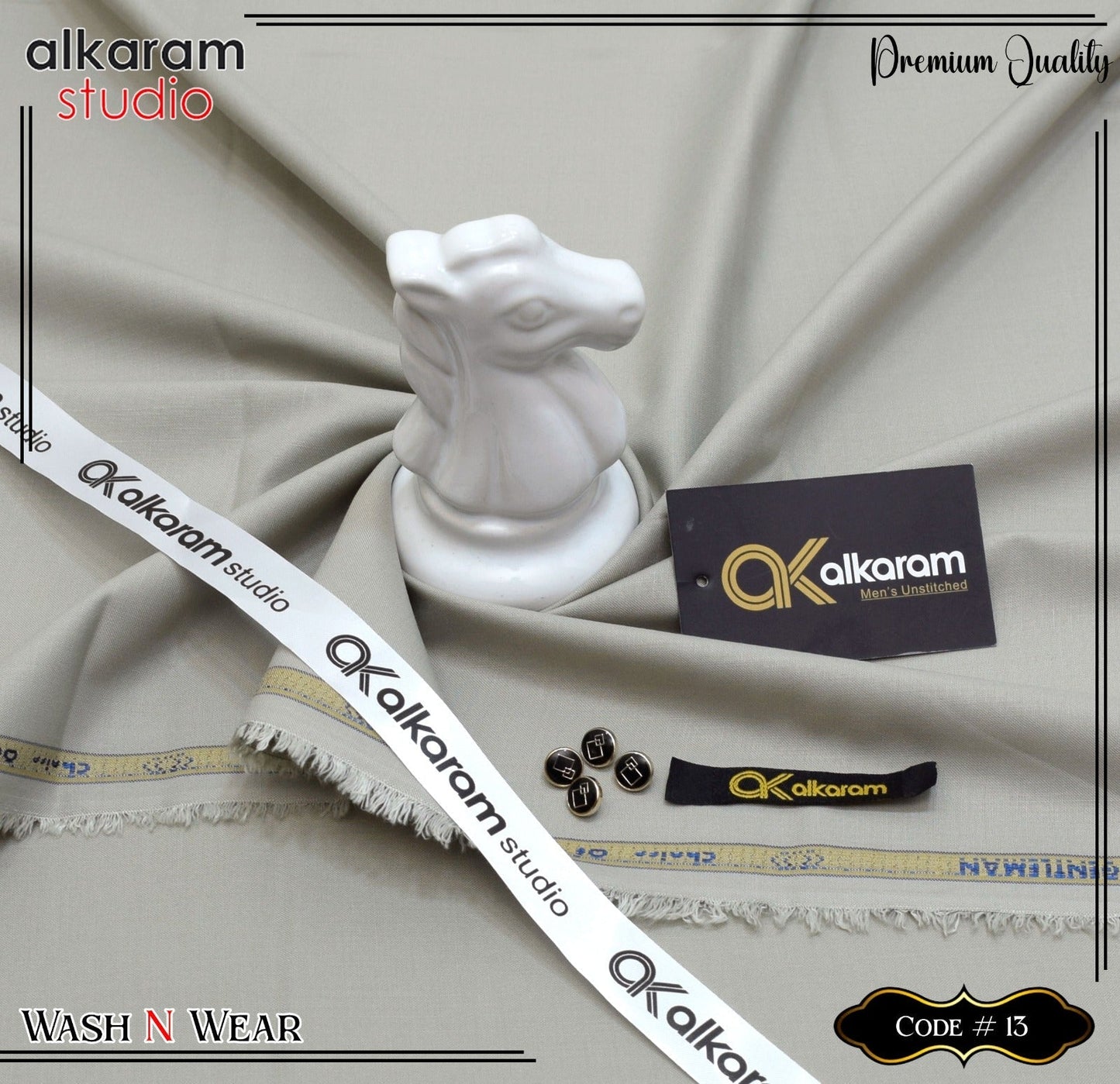 Al Karam Wash & Wear Quality 100% Gurranteed Fabric