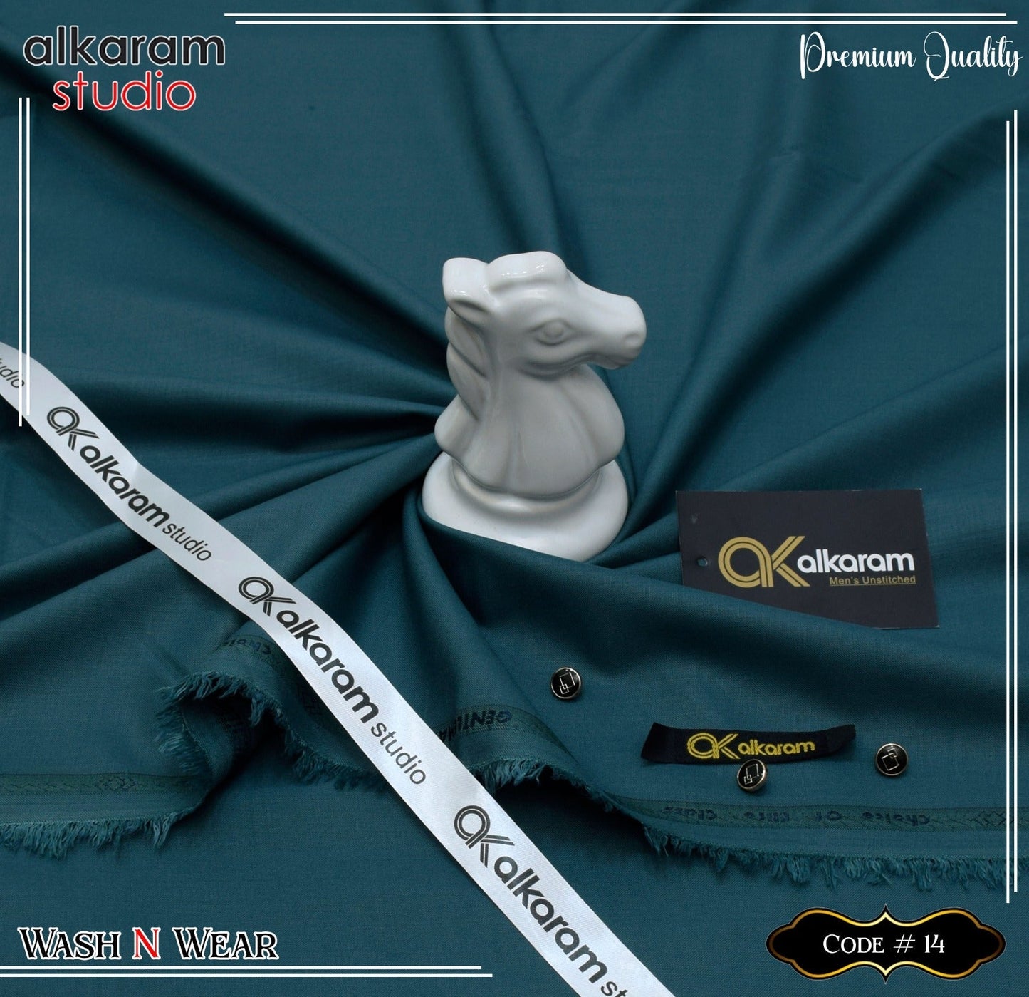 Al Karam Wash & Wear Quality 100% Gurranteed Fabric