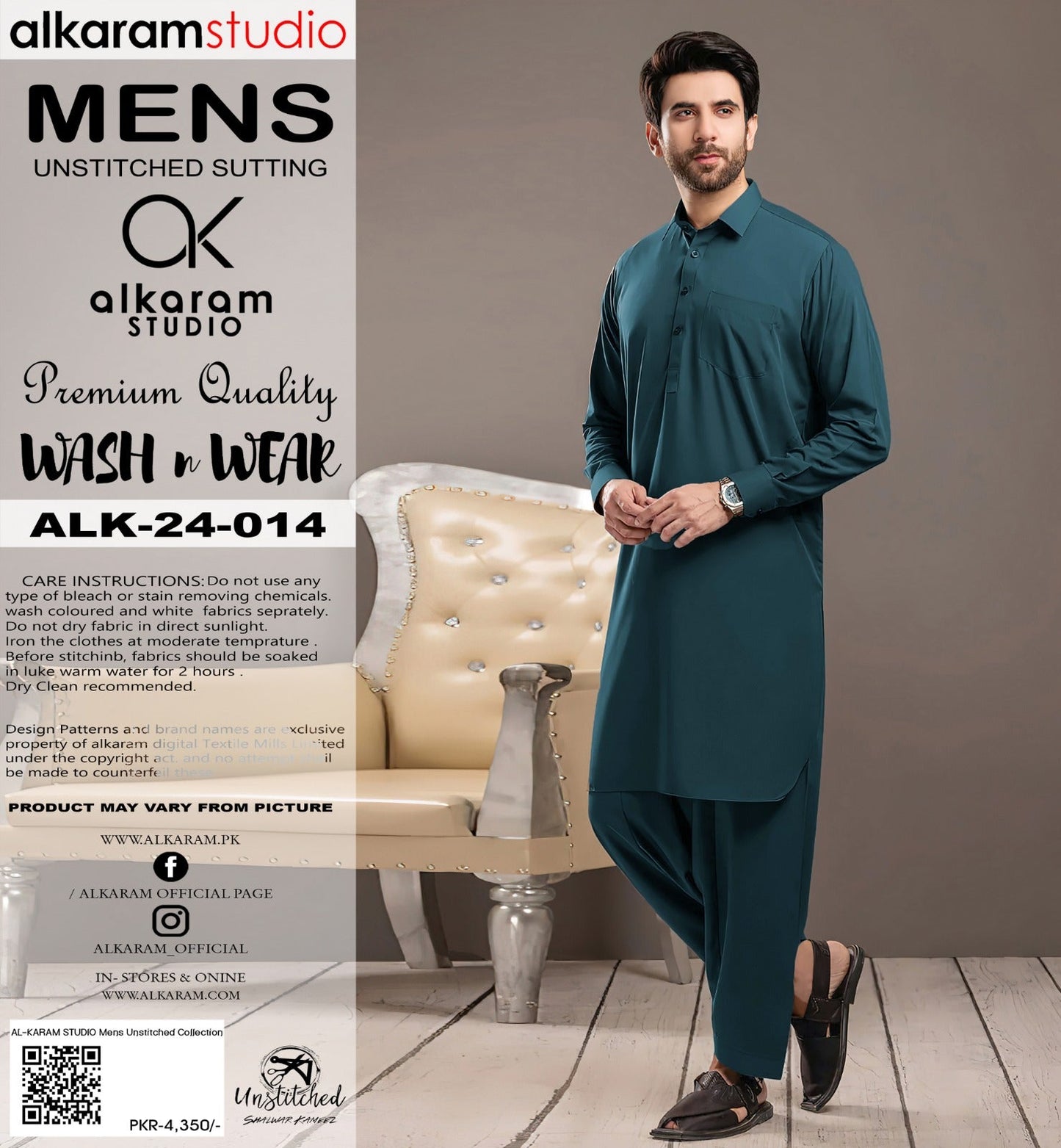 Al Karam Wash & Wear Quality 100% Gurranteed Fabric