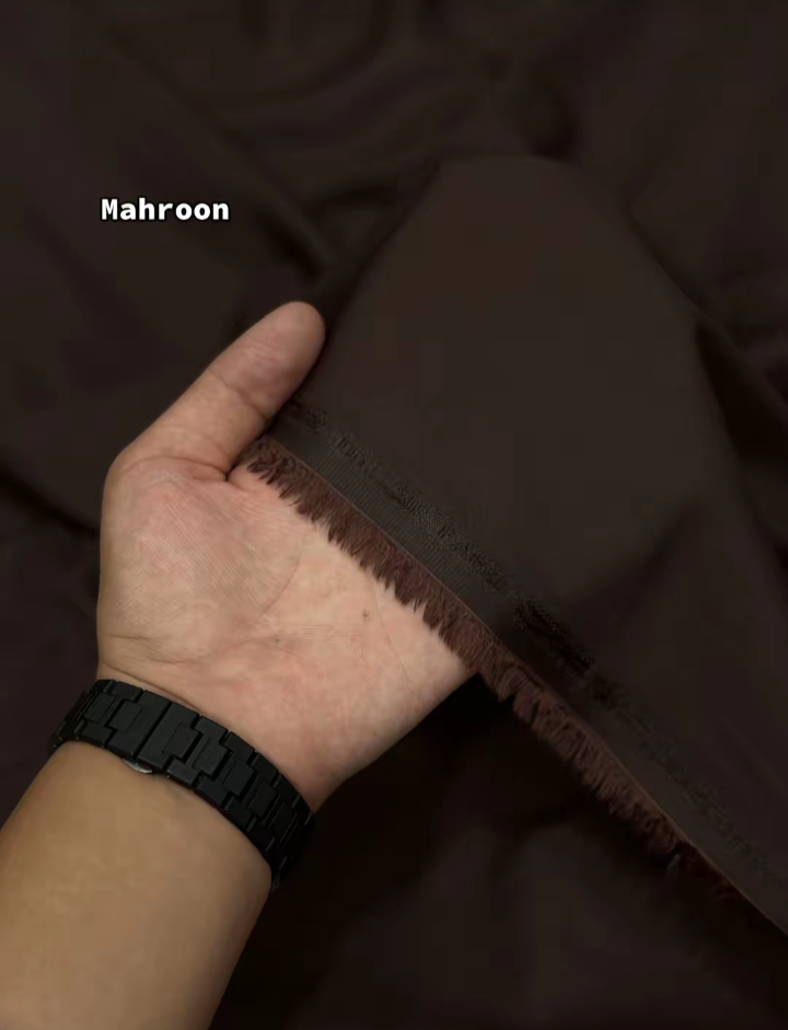 J.Junaid Jamshaed winter wash and Wear premium volume Mahroon