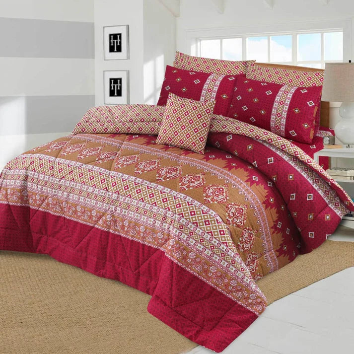 7 PCs Quilted Comforter Set CS-2025