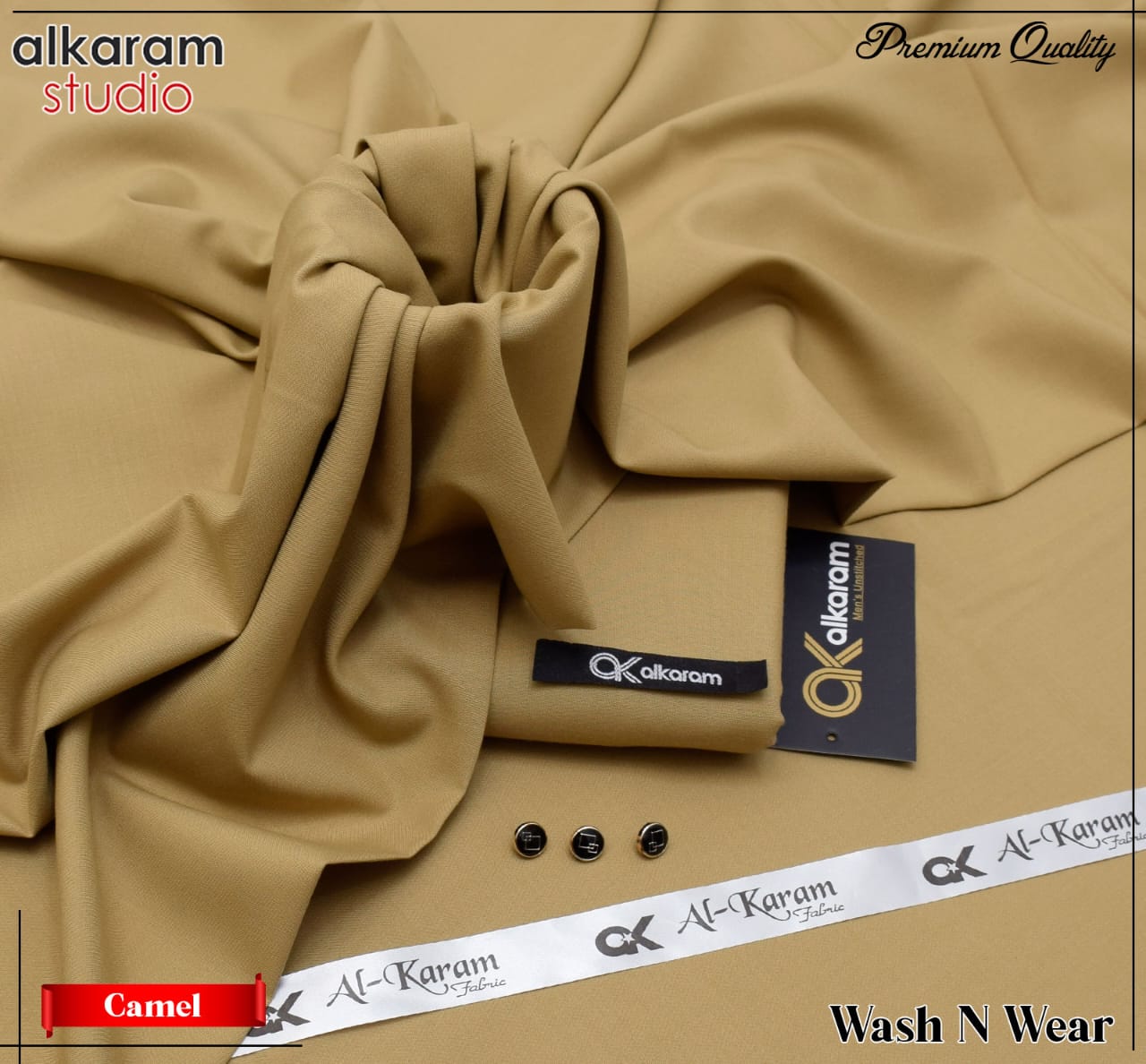 Al Karam Wash & Wear Quality 100% Gurranteed Fabric