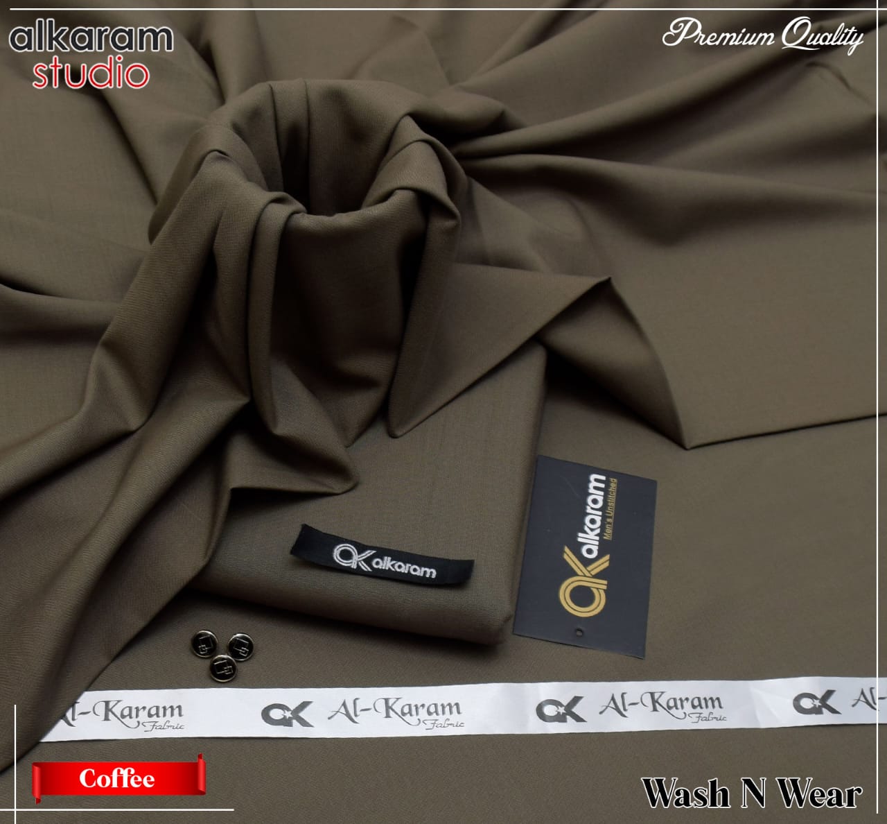 Al Karam Wash & Wear Quality 100% Gurranteed Fabric