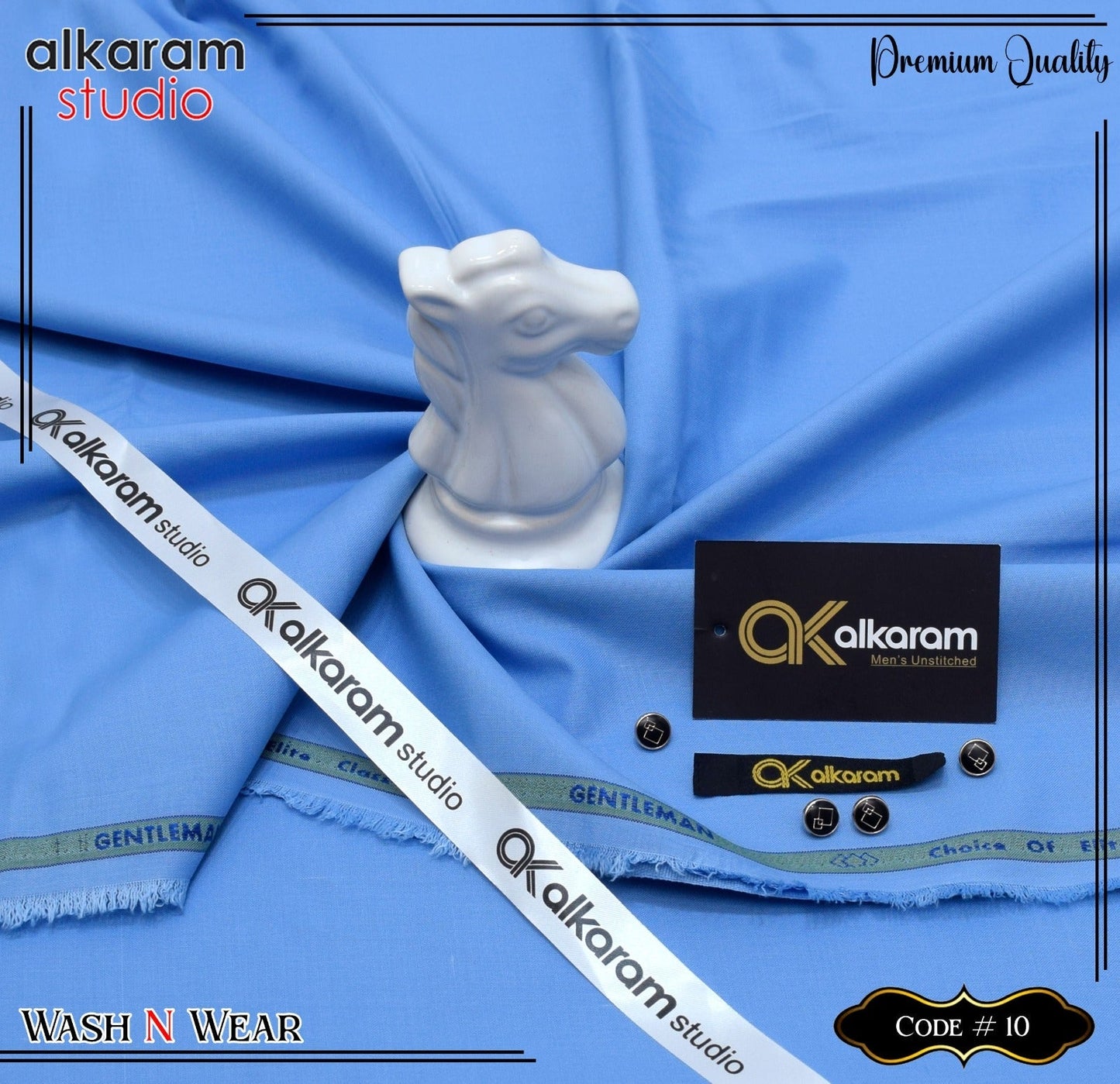 Al Karam Wash & Wear Quality 100% Gurranteed Fabric