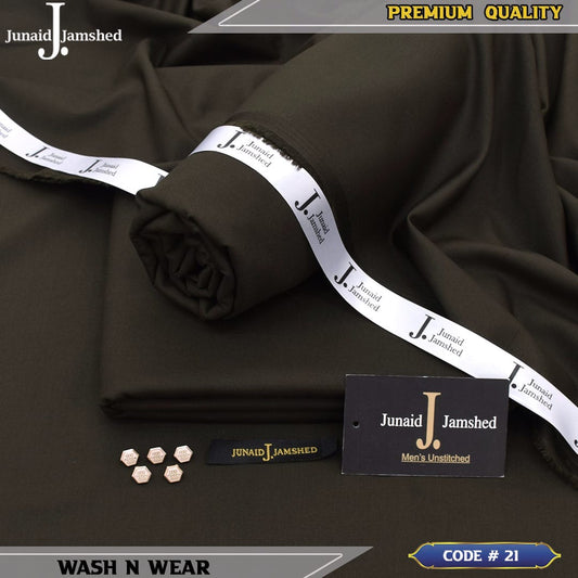 J.Junaid Jamshaed winter wash and Wear premium volume Dark Mehndi