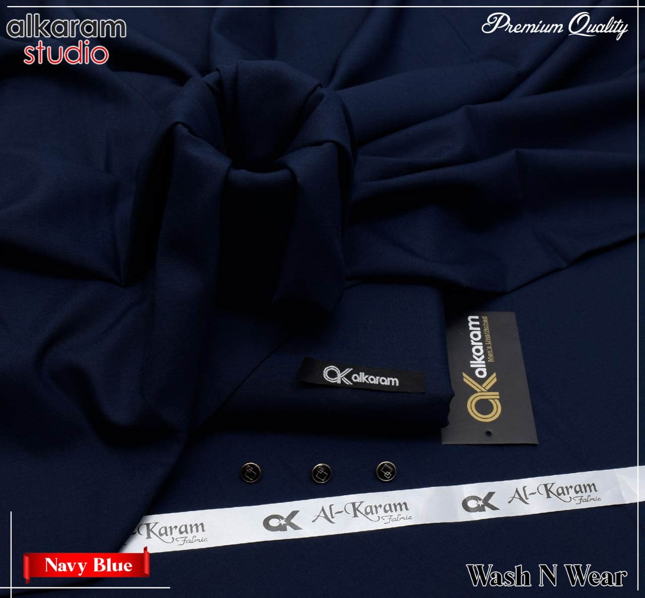 Al Karam Wash & Wear Quality 100% Gurranteed Fabric